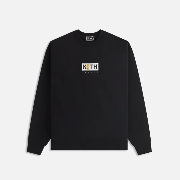 kith treats sour patch kids classic logo black nelson crewneck sweatshirt - KITH-SHOP