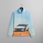 kith vintage retro bmw white quarter zip pullover - KITH-SHOP