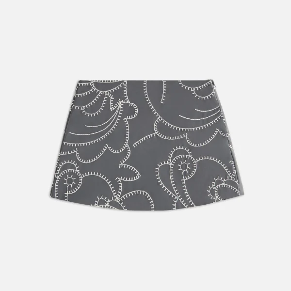 kith women s ashtyn blanket stitch asteroid mini skirt - KITH-SHOP