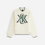 kith women s ashwin muslin magnified crest crewneck sweatshirt - KITH-SHOP