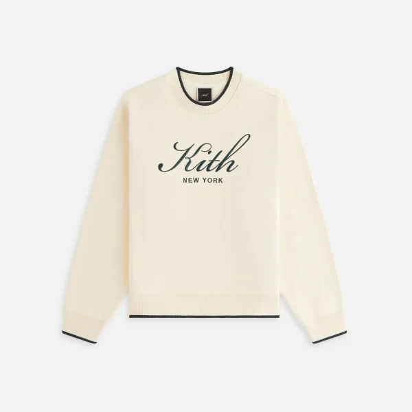 kith women s ashwin script muslin crewneck sweatshirt - KITH-SHOP