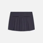 kith women s aster ii pleated mini skirt midnight black - KITH-SHOP