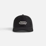 kith women s black leather trucker cap - KITH-SHOP