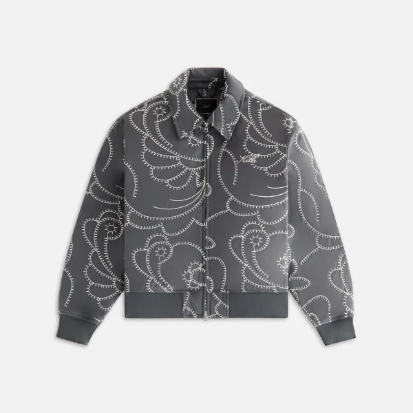 kith women s brisa ii blanket stitch asteroid bomber jacket - KITH-SHOP