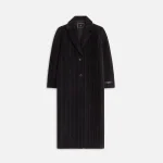 kith women s camden duster coat black - KITH-SHOP