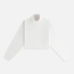 kith women s cropped turtleneck sweater in cirrus - KITH-SHOP