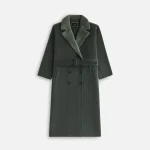 kith women s farren melton trench coat machine washable - KITH-SHOP