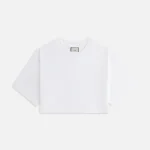 kith women s fei cropped t shirt white - KITH-SHOP