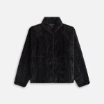 kith women s grayson sherpa cable knit jacket black - KITH-SHOP