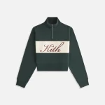 kith women s hunter ii stadium script quarter zip - KITH-SHOP