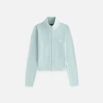 kith women s ina chenille zip track jacket tornado - KITH-SHOP