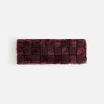 kith women s jacquard fur lined headband in magma - KITH-SHOP