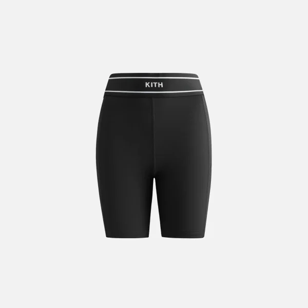 kith women s lana biker shorts black - KITH-SHOP