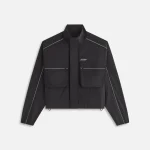 kith women s lowen nylon track jacket in black - KITH-SHOP