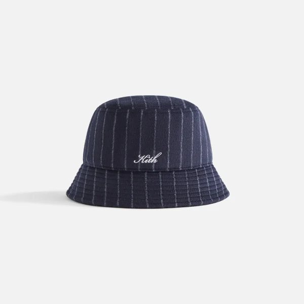 kith women s melton wool nocturnal bucket hat - KITH-SHOP