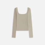 kith women s modal ballet long sleeve top wren - KITH-SHOP