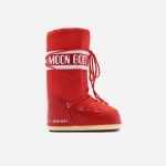 kith women s moon boot nylon in red - KITH-SHOP