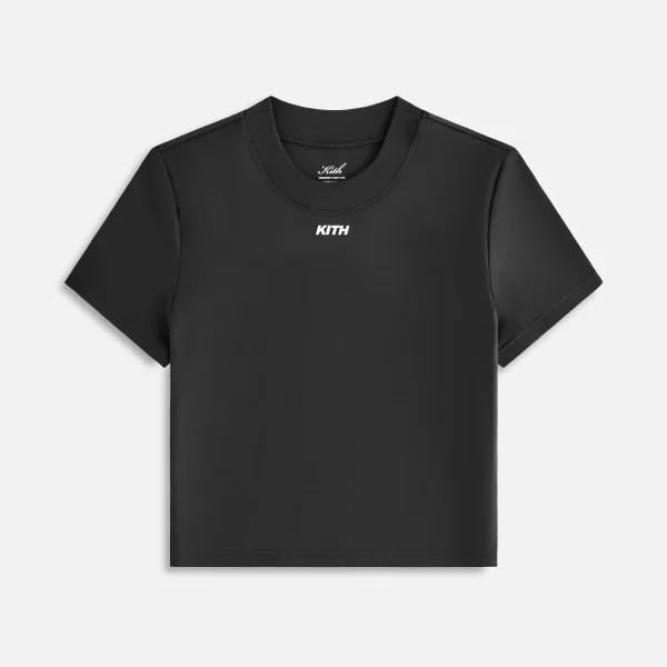 kith women s mulberry ii active t shirt in black - KITH-SHOP