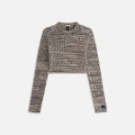 kith women s sloane chenille black sweater - KITH-SHOP