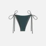 kith women s tova monogram wave tie bottom swimsuit machine washable - KITH-SHOP