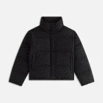 kith women s wynne monogram convertible puffer jacket black - KITH-SHOP