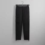 kith wrinkle nylon bristol cargo pants black - KITH-SHOP