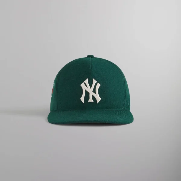 kith x 47 new york yankees wool rose stadium hitch snapback cap - KITH-SHOP