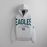 kith x 47 nfl eagles nelson hoodie light heather gray - KITH-SHOP