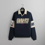 kith x 47 nfl giants nelson collared pullover nocturnal edition - KITH-SHOP