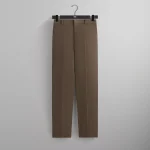 kith x auralee light wool max gabardine slacks major brown - KITH-SHOP