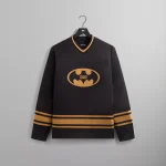 kith x batman long sleeve malik jersey black - KITH-SHOP