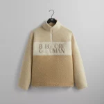 kith x bergdorf goodman veil heavy sherpa quarter zip - KITH-SHOP