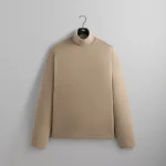 kith x giorgio armani cashmere rope melange turtleneck sweater - KITH-SHOP