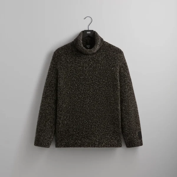 kith x giorgio armani cashmere silk turtleneck sweater ink - KITH-SHOP