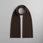 kith x giorgio armani hickory cable knit scarf - KITH-SHOP