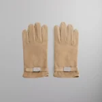 kith x giorgio armani luxury creme suede gloves - KITH-SHOP