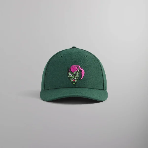 kith x marvel green goblin new era 59fifty fitted hat official stadium collection - KITH-SHOP