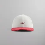 kith x new era chenille script 59fifty fitted hat sandrift - KITH-SHOP