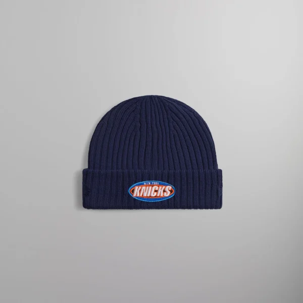 kith x new era new york knicks logo beanie nocturnal edition - KITH-SHOP