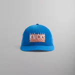 kith x new era new york knicks wrinkle nylon 9fifty snapback cap royal blue - KITH-SHOP