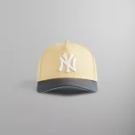 kith x new era new york yankees 9forty raffia a frame snapback cap sandrift - KITH-SHOP