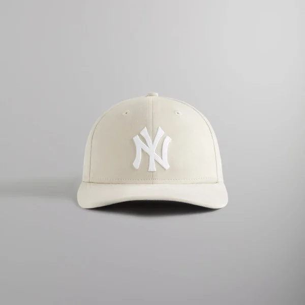 kith x new era new york yankees microsuede 59fifty low profile fitted hat sandrift - KITH-SHOP