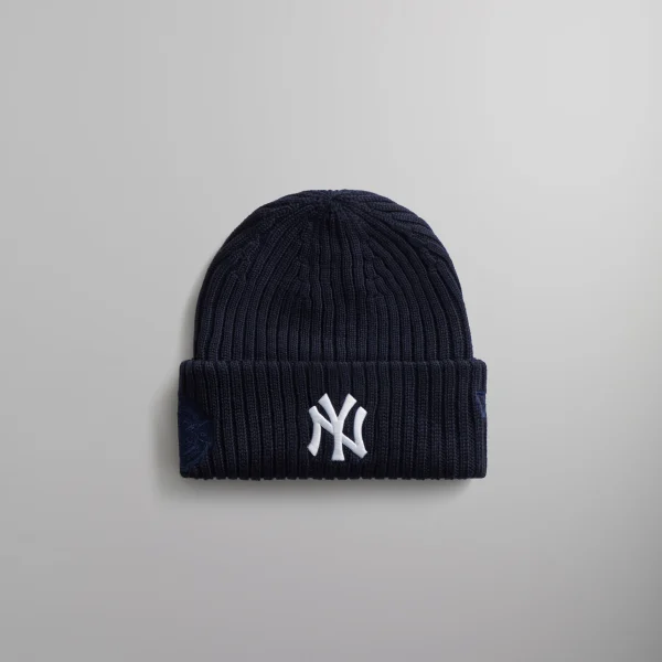 kith x new era new york yankees nocturnal knit beanie - KITH-SHOP