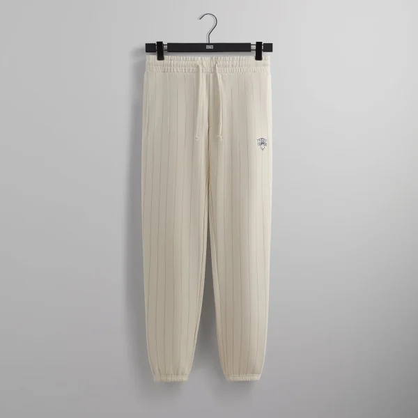 kith x new york knicks pinstripe williams i sweatpants sandrift - KITH-SHOP