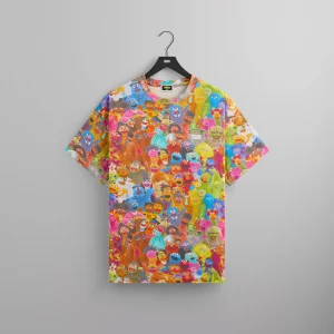 kith x sesame street family t shirt multi color - KITH-SHOP