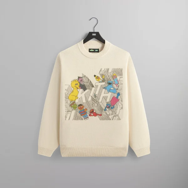 kith x sesame street sandrift city outline sweater - KITH-SHOP