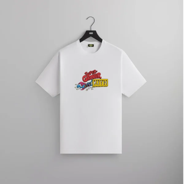 kith x sesame street super grover graphic tee white - KITH-SHOP