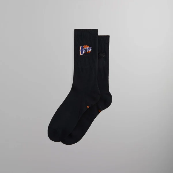 kith x stance new york knicks city crew socks black - KITH-SHOP