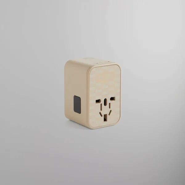 kith x tumi 65w universal travel power adapter quicksand - KITH-SHOP