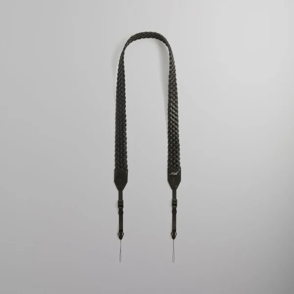 kithmas black braided leather camera strap - KITH-SHOP